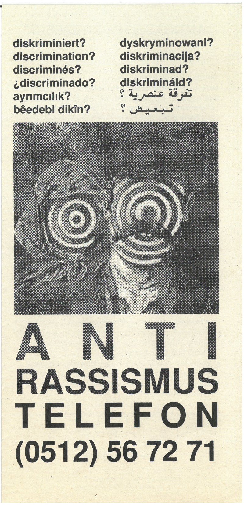 Folder Antirassismustelefon